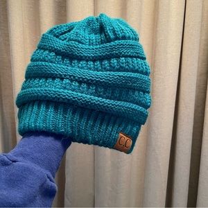 4 knit hats. CC hats